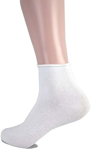 Valentine Women's 12 Pack Compression Cool-Lite Mid Hiker Pro Quarter Length Sock Large White