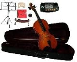 Merano 16" Viola with Case and Bow+Extra Set of String, Extra Bridge, Shoulder Rest, Rosin, Metro Tuner, Music Stand, Mute
