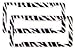 Zebra License Plate Frames (Set of Two) Made of Plastic