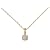9ct Yellow Gold 25pt Single Stone Diamond Pendant on 18" Trace Chain