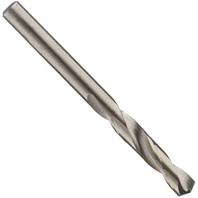 Cleveland 2133 Style Cobalt Steel Short Length Drill Bit, Bronze Oxide, Round Shank, 135 Degree Split Point, #43 (Pack of 10)