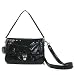 Authentic Coach Small Layla Crinkled Patent Leather Flap Convertible Bag 18161 Black