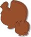 Turkey Solid Color Cut-Outs: 3