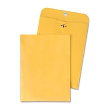 Quality Park Clasp Envelopes, 6.5 x 9.5 - Inch, Brown Kraft,  Box of 100 (37863)