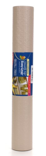 Duck 855083 Jumbo Roll Smooth Top Easy Non-Adhesive Shelf Liner, 20-Square Feet 20-Inch Wide, Taupe