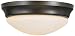 Murray Feiss FM272ORB Barrington 14-Inch Flushmount Oil Rubbed Bronze with Opal Etched Glass
