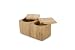 Core Bamboo Classic Bamboo Double Square Salt Box Spice Cellar