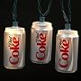 DIET COKE CAN LIGHT SET - 10/L PLASTIC DIET COKE CAN LIGHT SET.