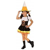 Time AD Inc. 196871 Little Candy Corn Witch Toddler - Child Costume - Black-Orange - Toddler - 2-4