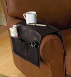 Faux Leather Armrest Caddy
