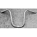 Pyramid Hi-Rise Cruiser Bicycle Handlebars, 25Wx13-3/4Hx1, Single Stem, Chrome