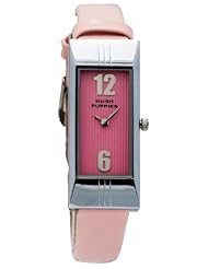 Hush Puppies HP.3098L.2512 Womens Pink Rectangle Analog Patent Leather Watch