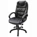 Kitchen & Housewares : High Back Executive Glove Soft Leather Swivel Desk Chair w/ Headrest Pillow and Ergonomic Soft Padded Arms