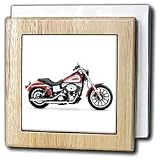 Tile Napkin Holder Picturing Picturing Harley-Davidson Motorcycle