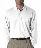 Oxford Golf Polo Shirt Long-Sleeve Lisle Sport Shirt 1828