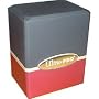 Ultra Pro Satin Deck Box (2 Colors - Black Top / Red Bottom) - Ideal for YuGiOh!, Pokemon, Magic: The Gathering, World of Warcraft Trading Card Games