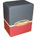 Ultra Pro Satin Deck Box (2 Colors - Black Top / Red Bottom) - Ideal for YuGiOh!, Pokemon, Magic: The Gathering, World of Warcraft Trading Card Games