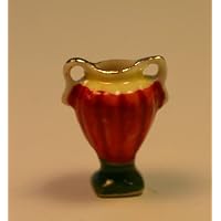 Dollhouse Miniature Hand Painted Vase in Porcelain