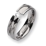 Titanium 6mm 0.25ct. Diamond Band TB173AA-7