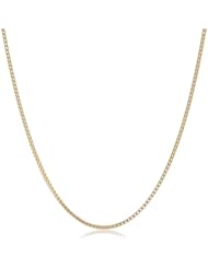14k Italian Yellow Gold .80mm Franco Chain Necklace, 16"
