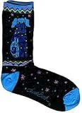 LAUREL BURCH SOCKS-DOG AND DOGGIES-BLACK