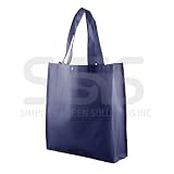 Reusable Grocery Tote Bag - Large 10 Pack - Navy Blue