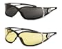 Harley-Davidson� Women's Silver Banner Performance Eyewear. Available with Smoke Lens or Yellow Lens. 98530-08VW-Smoke Lens; 98531-08VW-Yellow Lens
