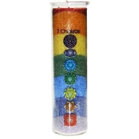 Chakra Rainbow Candle Aromatic with Essential Oils