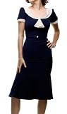 Stop Staring! RAILEEN Dress in Navy - Available in All Sizes