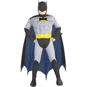 The Batman Grey, Black & Blue Children's Costume Small (Child Size 4-6)