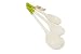 T&G Spoons with Green Coloured End in Birch Wood, Set of Three