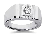 0.50 CTW Men's Diamond Ring in Platinum