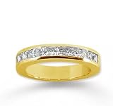18k Yellow Gold 11 Stone 1Ct Diamond Anniversary Band