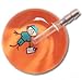 Scrubs Ultrascope Stethoscope - Orange Background w/ Adult Head & Red Tubing - Model 98OR