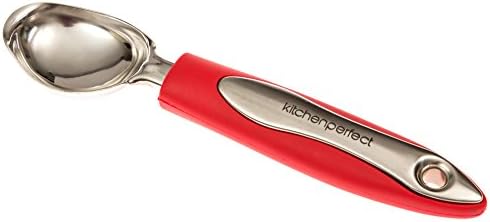 Ice Cream Scoop Stainless Steel By Kitchen Perfect, Red