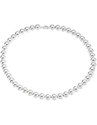 10.00 Mm Bead Bracelet Sterling Silver Ch877 8 Inch