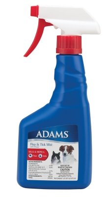 Adams Flea and Tick Dog/Cat Mist Non-Aerosol Spray, 16-Ounce