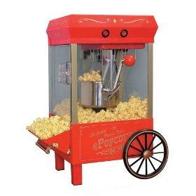 Nostalgia Electrics Old Fashioned Red Kettle Corn Popper by HELMAN GROUP