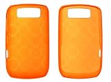 New Blackberry Curve 8900 / 9300 Soft Silicone Crystal Skin Bubble Case - Orange