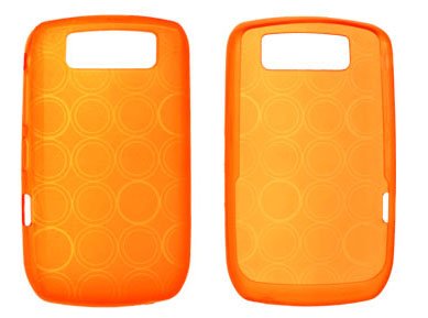 New Blackberry Curve 8900 9300 Soft Silicone Crystal Skin Bubble Case - Orange