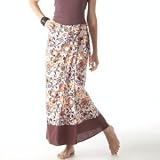Redoute creation long wrapover skirt