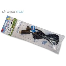 GWS USB to Futaba (Square) FMS Flight Simulator Cable - Transmitter to PC USB Interface GWFSM002C