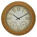Outdoor Living : Faux Rattan Wall Clock (Tan) (26"H x 26"W x 4''D)