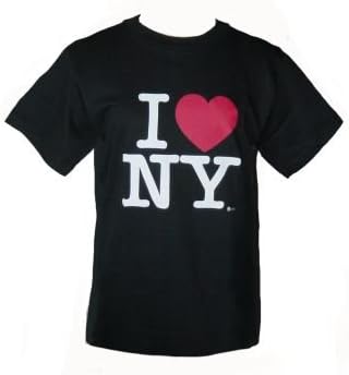 ADULT/CHILD BLACK HEAVY COTTON I LOVE NY T-SHIRT, CHILD MEDIUM