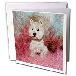 Dogs West Highland Terrier - Westie - Greeting Cards-6 Greeting Cards with envelopes On Sale