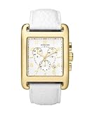 Michael Kors Quartz White Square Dial White Leather Band - Women's Watch MK2229