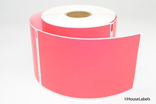1 Roll; 300 Labels per Roll of DYMO-Compatible 30256 RED/PINK Large Shipping Labels (2-5/16