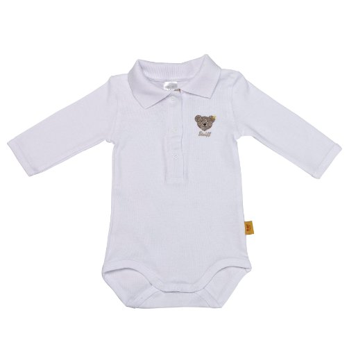 Steiff Unisex - Baby Body 0008693, Gr. 62, Wei&szlig; (bright white 1000) Preisvergleich