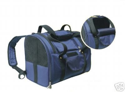 Blue Dog Cat Pet Air Travel Tote Backpack Carrier-M