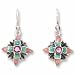 Search : Clearly Charming July - Synthetic Ruby Sterling Silver and Enamel Earrings